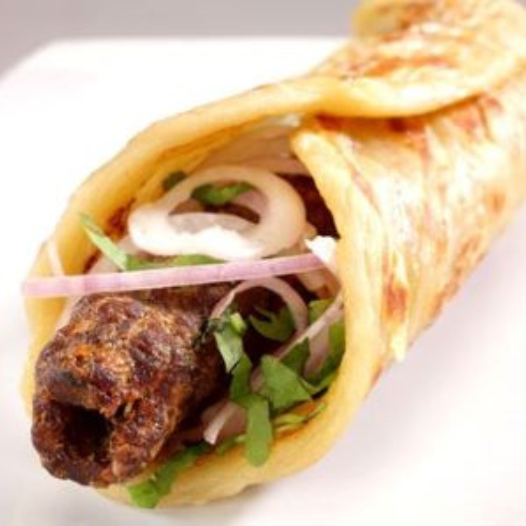 Beef Seekh Kabab Roll