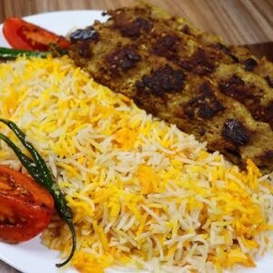 Chicken Shashlik With Rice